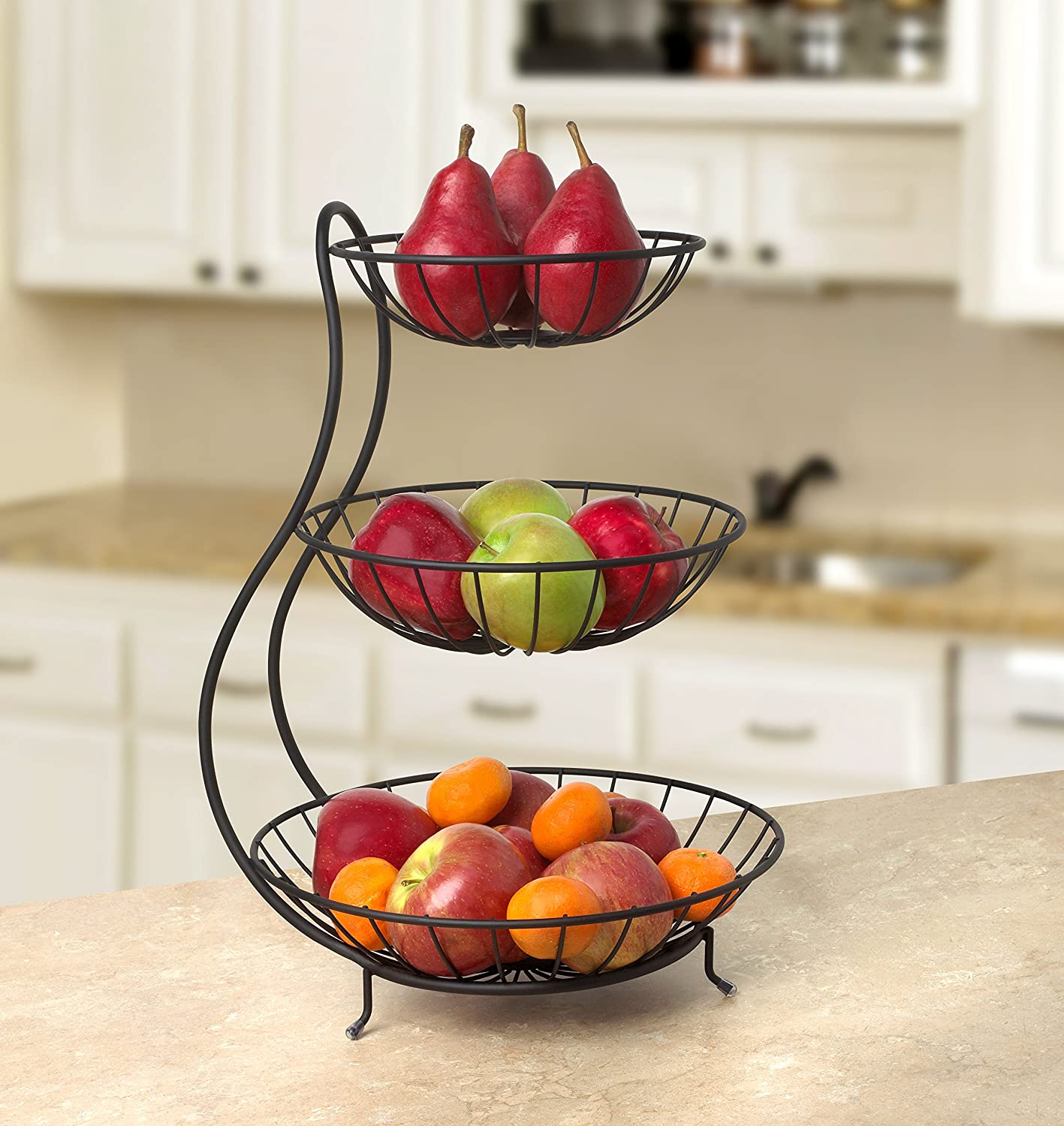 Kitchen Organizer| Fruit Basket 2&3 tier Fruit Basket & Vegetable Rack | Vegetable Stand