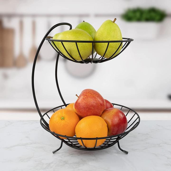 Kitchen Organizer| Fruit Basket 2&3 tier Fruit Basket & Vegetable Rack | Vegetable Stand
