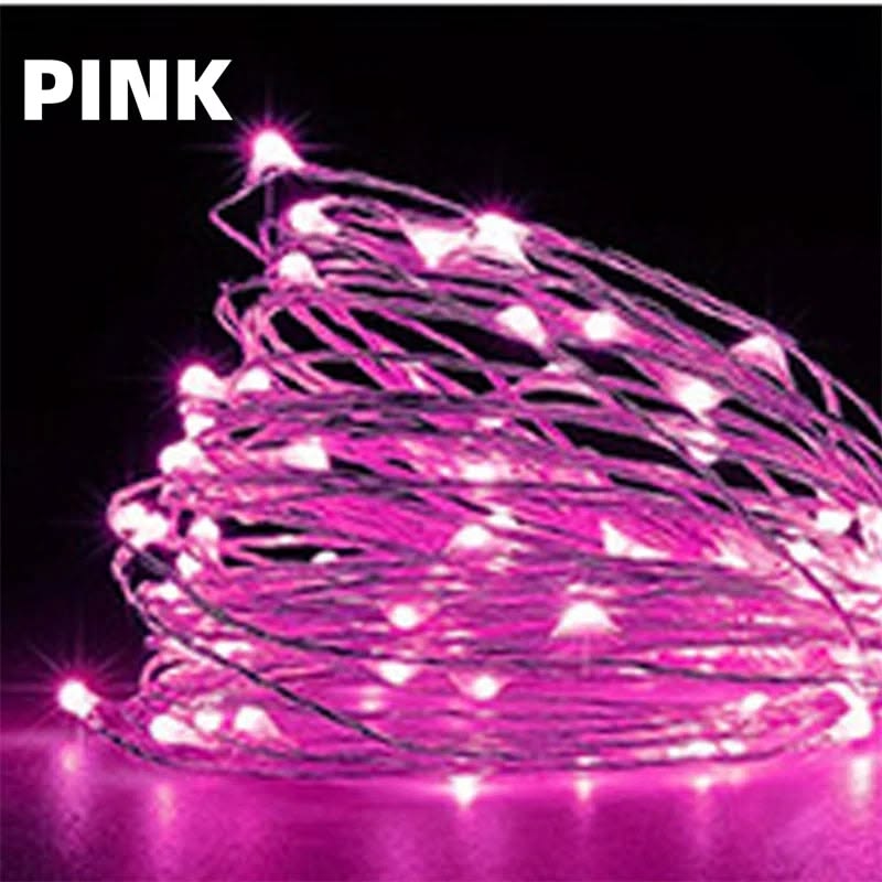 Pink 15 Feet Fairy Light String