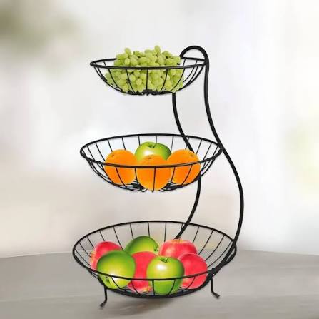 Kitchen Organizer| Fruit Basket 2&3 tier Fruit Basket & Vegetable Rack | Vegetable Stand