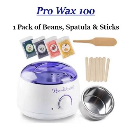 Wax heater machine & Free Beans ,Sticks Professional Wax Heater (100) & Hot Wax Warmer Machine For All Skin Hair Removal, Free Hard Beans & Sticks
