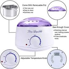 Wax heater machine & Free Beans ,Sticks Professional Wax Heater (100) & Hot Wax Warmer Machine For All Skin Hair Removal, Free Hard Beans & Sticks